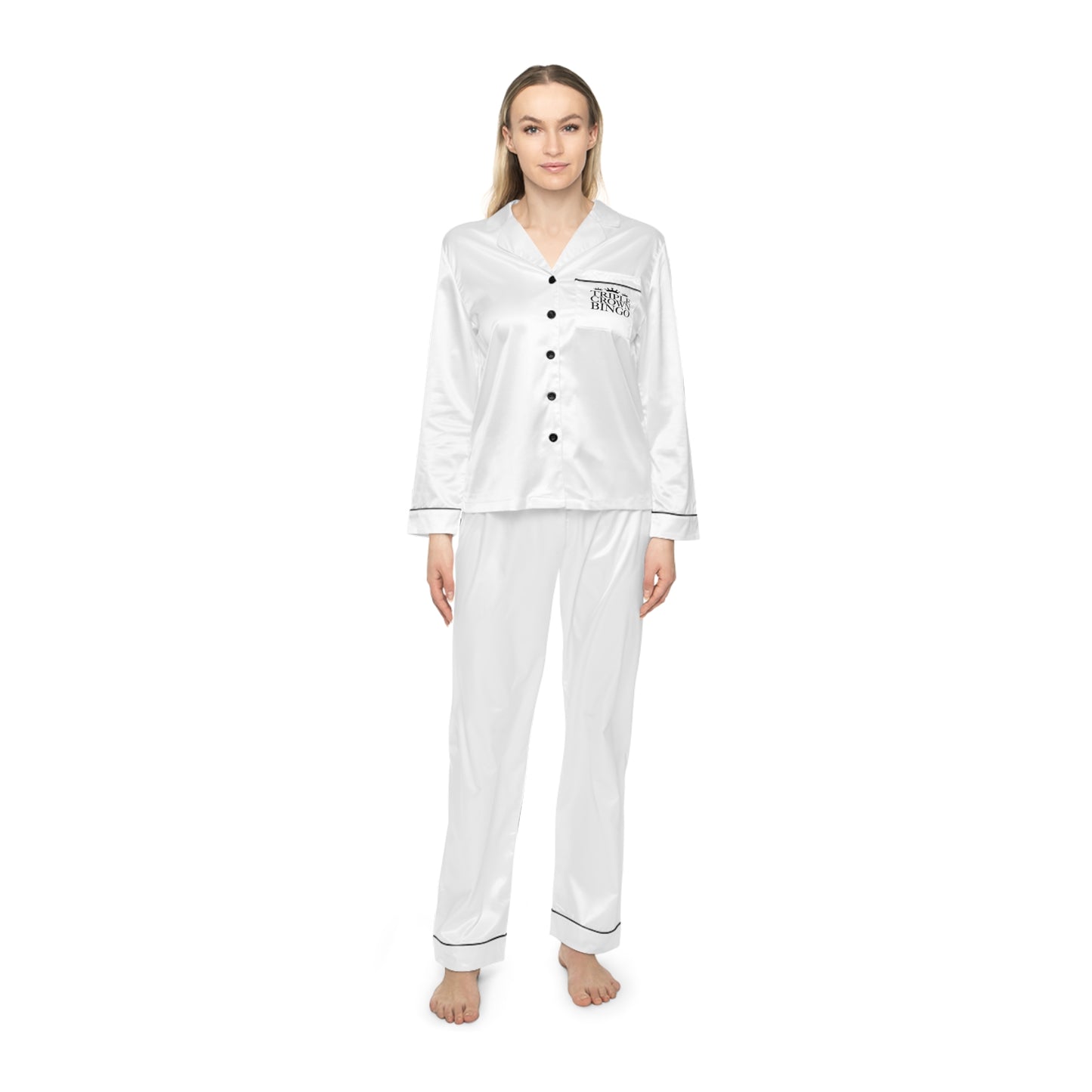 Women's Satin Pajamas (AOP)
